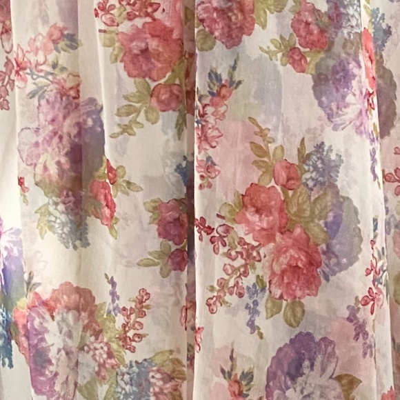 SOLD OUT! Betsey Johnson Sheer Floral Scarf Wrap - Picture 9 of 14